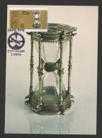 Portugal Sablier XVI Siècle Expo XVII Carte Maximum 1983 Hourglass XVI Century 1983 Maxicard - Cartes-maximum (CM)