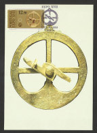 Portugal Astronomie Astrolabe XVII Siècle Expo XVII Carte Maximum 1983 Astronomy Maxicard - Cartes-maximum (CM)