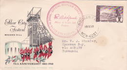 Australia 1958 Broken Hill Silver City Festival  Souvenir Cover - Storia Postale