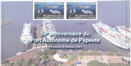 Polynésie Française / Tahiti - 50° Anniversaire Du Port De Papeete / 100 F / Numéroté Et Daté / 2011 - Nuovi