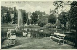 Bad Sulza I. Th.Schwanenteich Mit Leuchtfontaine 27.6.1936 - Bad Sulza