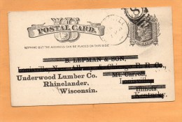 United States 1883 Card Mailed - ...-1900