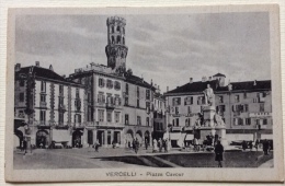 Delcampe - Vercelli Piazza Cavour Non Viaggiata Periodo Primi 900 F.p. - Vercelli