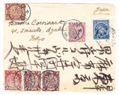 Russisch-Japanischer Krieg (Boxer Rebellion) China Brief Tientsin Blau 11.1900 Nach Tokyo über Shanghai - Covers & Documents