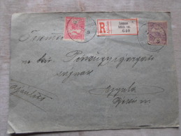 Hungary - Registered  Cover  Sámson - Békéssámson  -Gyula  1901   Békés Vármegye D128792 - Lettres & Documents