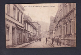 Oberstein ( Idar ) - Rue De La Gare Et Chateau ( Animée Poste Aux Armées) - Idar Oberstein