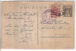 A127 - POLONIA , Cartolina Viaggiata Nel 1919 - Covers & Documents