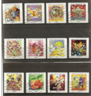 France 2013  Oblitéré Autoadhésif  N°  901  à  912   Les  Petits  Bonheurs - Adhesive Stamps