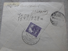 Hungary - CSORVÁS -to Gyula  1928   -Békés Vm.  D128813 - Brieven En Documenten