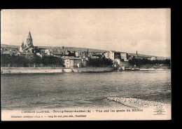 07 BOURG ST ANDEOL Vue Générale, Quais Du Rhone, Ed Lang 4, Ardèche Illustrée, 190? - Bourg-Saint-Andéol