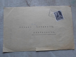 Hungary -   GERENDÁS - Békés Vm.  Postaügyn.  To Városi Árvaszék - Békéscsaba   1944   D128827 - Covers & Documents