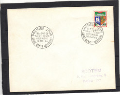 Réunion FDC  Yvert 346B Blason  Cachet GF Saint Denis  1964 - Covers & Documents