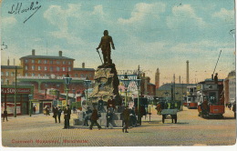 Manchester Cromwell Monument  Tram  Edit Hunt P. Used 1910 - Manchester