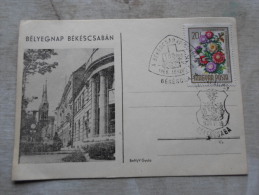 Hungary- Bélyegnap Békéscsabán  1965 - Békéscsaba Kórház    D128838 - Postmark Collection