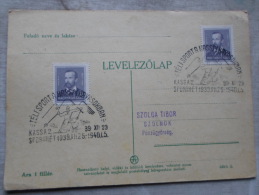 Hungary- KASSA  -Téli Sport A Kassai Havasokban - Sporthét 1939     D128851 - Marcophilie