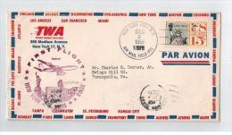 Lettre De NEW-YORK Pour LA France/Italie  FIRST FLIGHT 1959 - 2c. 1941-1960 Lettres