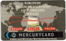 UK (Mercury) - Cable & Wireless Services, 20MERA-MER134, 6.344ex, Used - [ 4] Mercury Communications & Paytelco