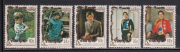 Penrhyn MNH Scott #176-#180 Set Of 5 Portraits Of Prince Charles - Royal Wedding Charles & Diana - Penrhyn