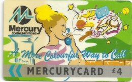 UK (Mercury) - Colourful Way To Call-Green, 20MERD-MER144, 2.060ex, Used - [ 4] Mercury Communications & Paytelco