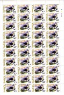 RWANDA PROGRAMME DES NATIONS UNIES POUR L ENVIRONNEMENT  -  PLANCHE ENTIERE DE 40 TIMBRES NEUF SANS TRACE DE CHARNIERES - Unused Stamps