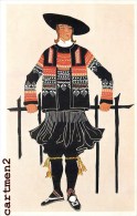 HOMME DES ENVIRONS D'ELLIANT ILLUSTRATEUR G. DE GARDILANNE ET E. MOFFAT FOLKLORE COSTUME - Elliant