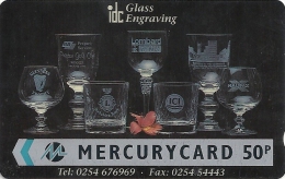 UK (Mercury) - IDC Glass Engraving, 20MERA-MER091, 5.259ex, Used - [ 4] Mercury Communications & Paytelco