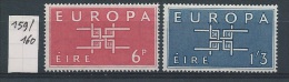 Ierland      Y / T     159 / 160         (X)  (met Plakker) - Unused Stamps