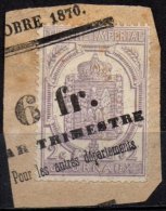 FRANCE - 2 C. Oblitéré Sur Fragment - Journaux