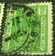 India 1971 Refugee Relief Service Asokan Capital 5p - Used - Charity Stamps