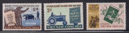 South Vietnam Viet Nam MNH Stamps 1971 - Scott#389-391 : Farmer Day - Vietnam
