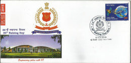 As Per Scan, Special Cover, India 2015, 30th Raising Day, Empowering Police With IT, National Crime Records Bureau - Cartas & Documentos