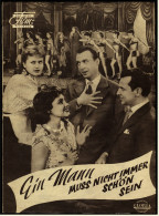 Das Neue Film-Programm Von Ca. 1956  -  "Ein Mann Muß Nicht Immer Schön Sein"  -  Mit Peter Alexander - Zeitschriften