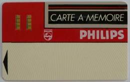 FRANCE - Philips - Early Smart Card - 1982 - Carte A Memoire - Ruwa Bell - Used - Privat