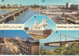 GREETINGS FROM   IRAQ, Vintage Old Photo Postcard - Irak