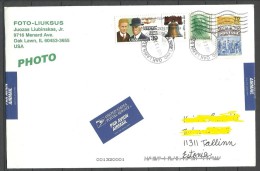 USA 2015 Cover To Estonia - Lettres & Documents