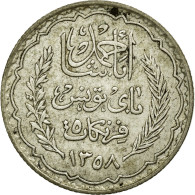 Monnaie, Tunisie, Ahmad Pasha Bey, 5 Francs, 1939, Paris, TTB, Argent, KM:264 - Tunisie