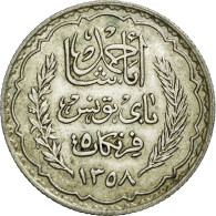 Monnaie, Tunisie, Ahmad Pasha Bey, 5 Francs, 1939, Paris, SUP+, Argent, KM:264 - Tunisia