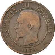 Monnaie, France, Napoleon III, Napoléon III, 10 Centimes, 1854, Bordeaux, B+ - 10 Centimes