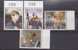 South Georgia 2000 18th Birthday Prince William 4v ** Mnh (20437) - South Georgia