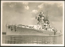 FLOTTE IM HOFEN VON KIEL SHIP PANZERSCHIFF "ADMIRAL SCHEER" GERMAN REICH POSTCARD - Eggenfelden