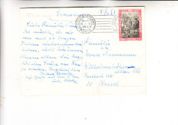 VATICAN, 1963, Unificato 357, AK-Einzelfrankatur Nach Deutschland - Covers & Documents