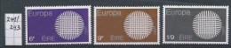 Ierland      Y / T     241 / 243         (X)   (met Plakker) - Unused Stamps