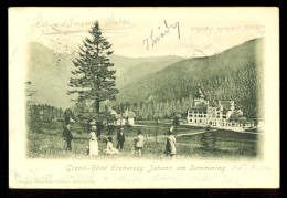 Grand Hotel Erzherzog Johann Am Semmering / Georg Kleinhans / Year 1900 / Old  Postcard Circulated - Semmering