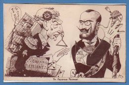 POLITIQUE - SATIRIQUES -- Carte Postale Articulée - Grand Orient - Un Argument Frappant - RARE - Satirical