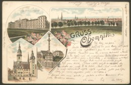 CHEMNITZ LITHO OLD POSTCARD 1900 - Chemnitz