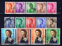 HK+ Hongkong 1962 Mi 196-209 Elisabeth II. - Usados