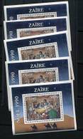 Bloc NOEL 1990   5 Blocs Neufs ++  Cote 25 E - Unused Stamps