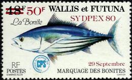 FRANCAISE WALLIS ET FUTUNA FISH O/P SYDPEX 80 SET OF 1 STAMP 50 FRANCS O/P ON 18 FR MINT 1980 SG362 READ DESCRIPTION !! - Nuovi