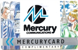 UK (Mercury) - MCL Complimentary (2nd Issue), 12MERA - MER015, (Cn. At Bottom), 1989, 100.000ex, Used - [ 4] Mercury Communications & Paytelco