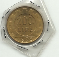 1998 - Italia 200 Lire - Da Divisionale      ---- - 200 Lire